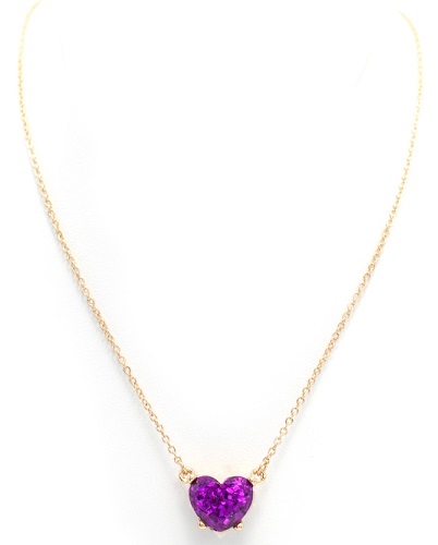 Glitter Heart Necklace