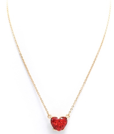 Glitter Heart Necklace