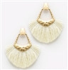 Hammered Hinge Tassel Earring