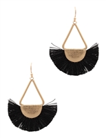 Fan Tassel Hook Earring