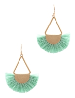 Fan Tassel Hook Earring