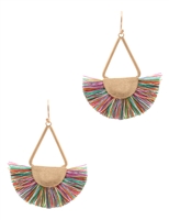 Fan Tassel Hook Earring