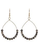 Beaded Teardrop Earrings