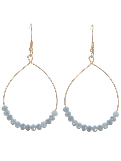 Beaded Teardrop Earrings