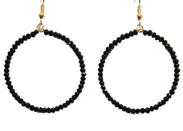 Beaded Hoop Earrings