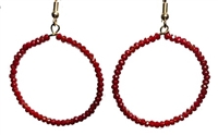 Beaded Hoop Earrings