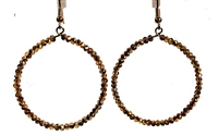 Beaded Hoop Earrings