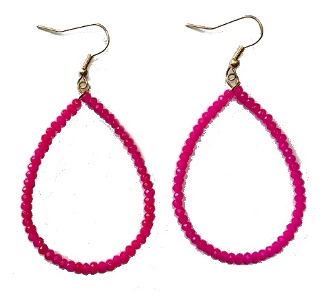 Beaded Teardrop Earrings