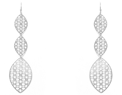 Ornate Triple Drop Earrings