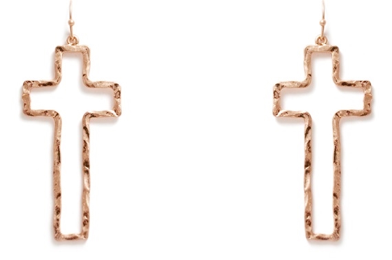 Metal Cross Earrings