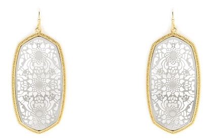 Ornate Filligree Oblong Earrings