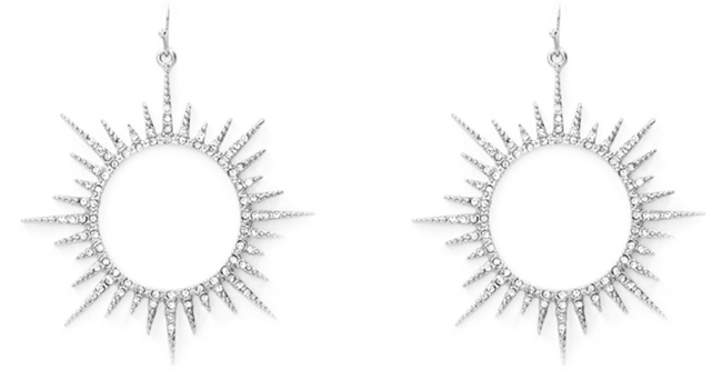 Sun Pave Earrings