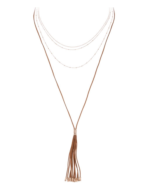 4 Layer Suede Necklace