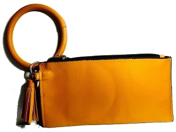 Clutch W/ Key Chain Ring W/ Tassel