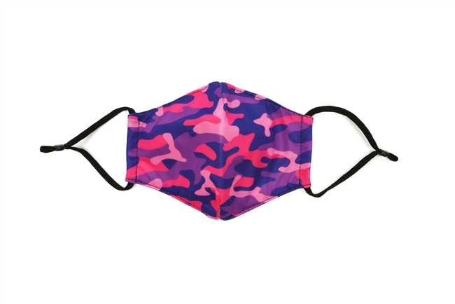 Kids Pink Camo Mask