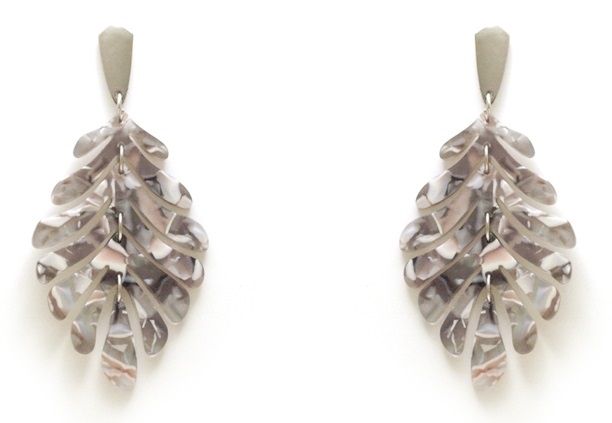 Acrylic Leaf Earrings