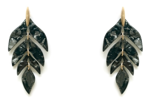 Acrylic Leaf Earrings