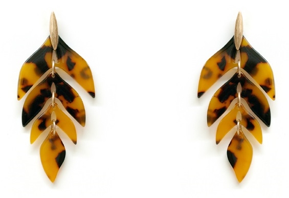 Acrylic Leaf Earrings