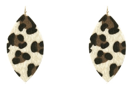 Leather Snakeskin Earrings