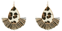 Leopard Tassel Earring