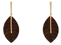 Leather Post Earring