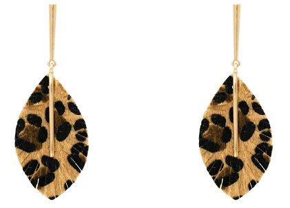 Leather Post Earring