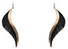 Satin Feather Earrings