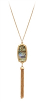 Abalone Pendant Chain Necklace