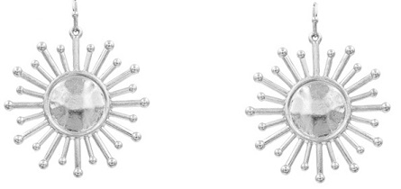 Sunburst Metal Earrings