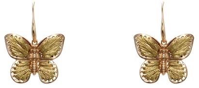 Threaded Butterfly Earrings