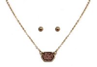 Designer Inspired Mini Druzy Choker Necklace