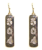 "504" Pave Crystal Earrings