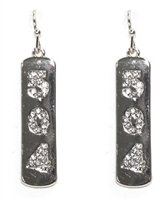 "504" Pave Crystal Earrings