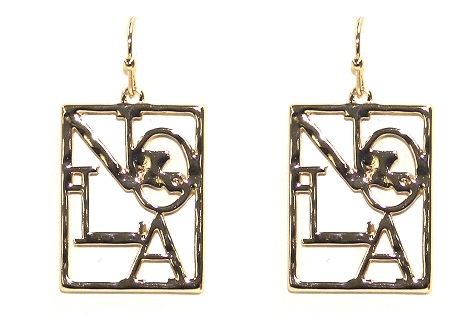 "Nola" Logo Earrings