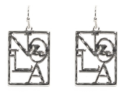 "Nola" Logo Earrings