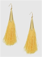 Slim Tassel Drop Earrings