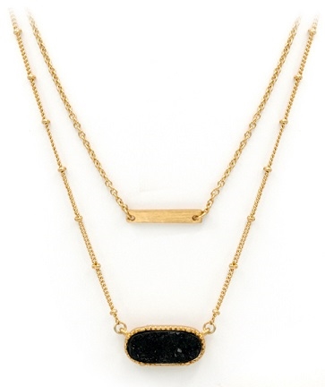 Layered Druzy Necklace