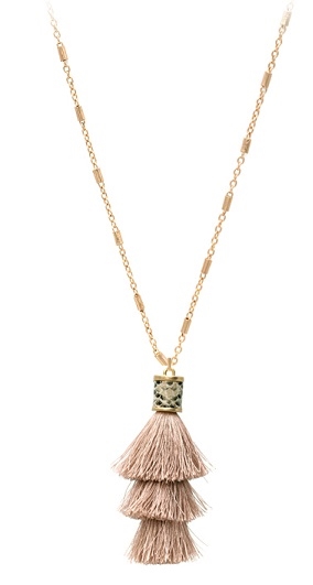 Snake Duster Tassel Necklace