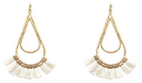 Double Teardrop Tassel Earring