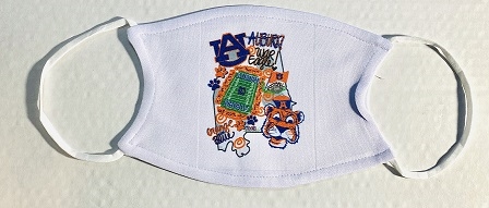 Auburn Tigers Facemask W/ Filters