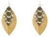 Leather Animal Print Earrings