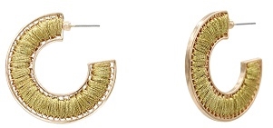 Thread Hoop Earrings