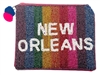 New Orleans  Seed Bead Coin Purse