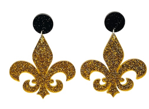 Black & Gold FDL Earrings