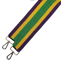 Mardi Gras Seed Bead Purse Strap