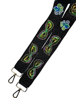 Mardi Gras Mask Seed Bead Purse Strap