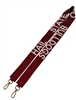 Hail State/ Go Bulldogs Seed Bead Purse Strap