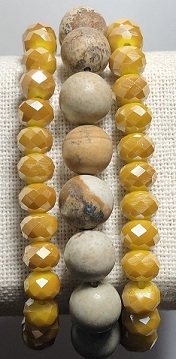 3 Piece Stone Stretch Bracelet