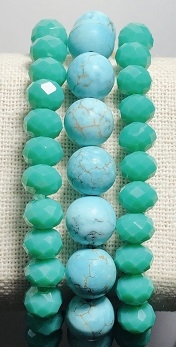 3 Piece Stone Stretch Bracelet