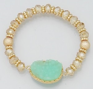 Druzy Stretch Bracelet